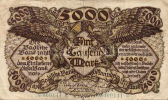 Német Birodalom/Weimari Köztársaság/Baden/Badische Bank 1918. 100M + 1922. 5000M + 1923. 10000M T:II...
