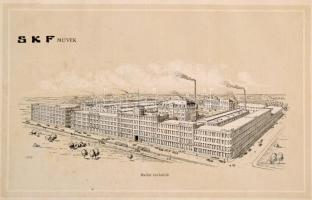 1918 SKF (Svéd Gyolyóscsapágy Rt.) katalógusa. Papírkötésben, sérült borítóval, ceruzás jegyzetekkel