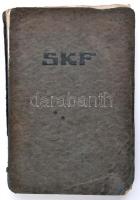 1918 SKF (Svéd Gyolyóscsapágy Rt.) katalógusa. Papírkötésben, sérült borítóval, ceruzás jegyzetekkel