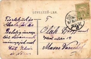 1907 Budapest I. Királyi vár Krisztinavárosi része. Divald Károly 664. sz. (EB)