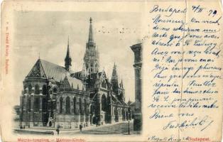 1899 Budapest I. Mátyás templom. Divald Károly 8. sz. (fa)