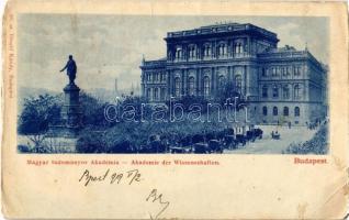 1899 Budapest V. Magyar Tudományos Akadémia, Gróf Széchenyi István szobra. Divald Károly 38. sz. (r)