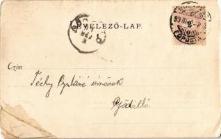 1899 Budapest V. Magyar Tudományos Akadémia, Gróf Széchenyi István szobra. Divald Károly 38. sz. (r)