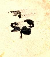 Bodrogkeresztúri bagoly, mázas kerámia, jelzett, apró kopásokkal, m: 12,5 cm