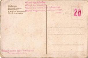 Budapest I. Mátyás templom (budavári koronázótemplom) + Hiszekegy irredenta propaganda a hátoldalon ...