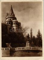 Budapest I. Halászbástya, Hunyadi János szobra, Királyi vár (EK)