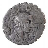 Római Birodalom / Róma / A. Postumius Albinus Kr. e. 81. Denár Ag (3,37g) T:2-,3 Roman Empire / Rome / A. Postumius Albinus 81. BC. Denarius Ag A POST AF SN ALBIN (3,37g) C:VF,F