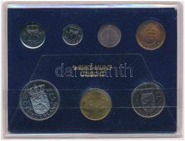Hollandia 1980. 1c-2 1/2G (6xklf) + Utrechti Verde zseton plasztiktokos szettben T:1,1- Netherlands 1980. 1 Cent - 2 1/2 Gulden (6xdiff) + Utrecht Mint jeton in plastic case C:UNC,AU