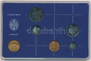 Hollandia 1983. 1c-2 1/2G (6xklf) + Utrechti Verde zseton plasztiktokos szettben T:1 Netherlands 1983. 1 Cent - 2 1/2 Gulden (6xdiff) + Utrecht Mint jeton in plastic case C:UNC
