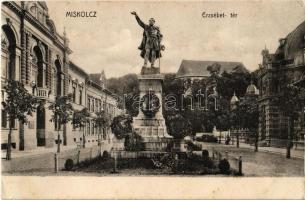 Miskolc, Erzsébet tér, Kossuth szobor (EK)