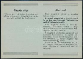 1935 Országos tiszti kaszinói mozimeghívó