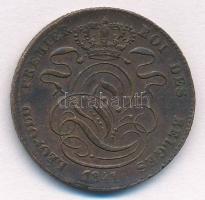 Belgium 1841. 5c Cu I. Lipót T:2,2- ph. Belgium 1841. 5 Centimes Cu Leopold I C:XF,VF edge error