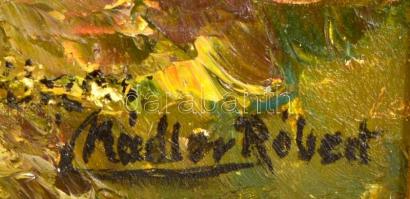 Nádler jelzéssel: Tanyavilág, olaj, farost, fa keretben, 39×49 cm