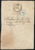 1863 Igazolási jegy nagyváradi földbirtokosnő számára / ID