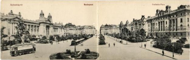 Budapest V. Szabadság tér, BKVT villamosa,