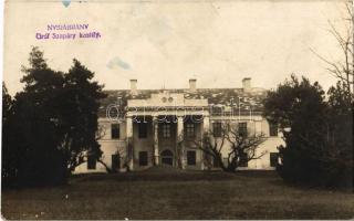 1929 Nyírábrány, Gróf Szapáry kastély. photo  (Rb)