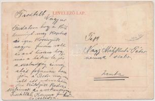 Adony, Római katolikus iskola. W. L. Bp. 7137. (kis szakadás / small tear)