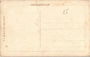 Sárbogárd, látkép templommal. W.L. Bp. 6110. (ázott sarkak / wet corners)