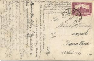 1925 Vecsés, Felső-telepi római katolikus templom és zárda-iskola. Emléklap az orgona javára. photo