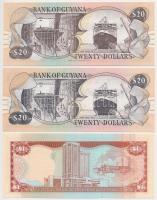 Vegyes: Guyana 1996. 20$ (2x) + Trinidad és Tobago 2006. 1$ T:I
Mixed: Guyana 1996. 20 Dollars (2x)...