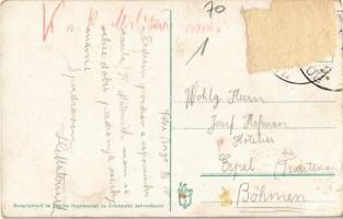 1915 Borgóprund, Prundu Bargaului; Papírgyár, Műmalom, Állami elemi iskola. Kiadja a Borgóprund és V...