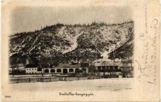 1907 Nándorvölgy, Valkovna; Svábolka hengergyár télen / Svabolka cylinder factory in winter (r)