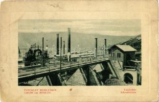 1911 Resica, Resita; Vasöntöde. W.L. Bp. 1142. / Schmelzhütte / iron works, foundry (Rb)