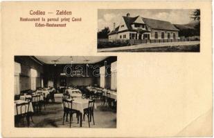 Feketehalom, Zeiden, Codlea; Eden étterem a Károly Parkban, belső / Restaurant la parcul print Carol Eden Restaurant / restaurant in the park, interior (EB)