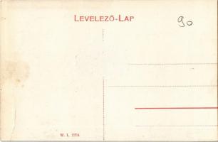 Felsőlövő, Oberschützen; Községháza. W. L. 2354. / town hall (gyűrődés / crease)