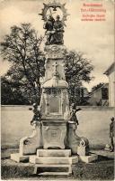 Hidasliget, Pischia, Bruckenau; Szentháromság szobor. Andrejka József szobrász tanártól / Trinity statue