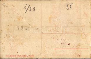 Ungvár, Uzshorod, Uzhorod; látkép, vár. Kiadja Steinfeld Dezső 1608. / general view with castle (rag...