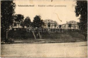 1918 Balatonlelle, Erzsébet szünidei gyermektelep. Kiadja Kengyel Róza (fl)