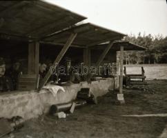 cca 1940-1945 Életképek a II. világháborúból, 8 db fotónegatív, 9×6 cm