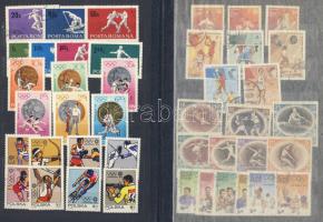 1960-1984 Sport:Kis gyűjtemény berakóban (30klf sor)