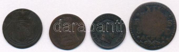 Német Államok 1750-1872. 4db klf fémpénz T:2-,3
German States 1750-872. 4pcs of diff metal coins C:...