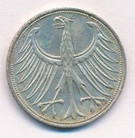 NSZK 1970J 5M Ag T:2 
FRG 1970J 5 Mark Ag C:XF
Krause KM#112.1