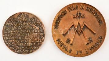 2db klf piarista emlékérem, közte DN "Kalazanci Szent József / Scholae Piae in Hungaria - Pieta...