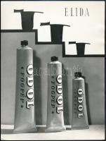 Dr. Csörgeő Tibor (1896-1968): Elida - Odol fogpép reklámfotó, 24×18 cm