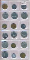 Horvátország 45db-os érme tétel, kisalakú berakóban T:vegyes Croatia 45pcs of coins lot in small size binder C:mixed