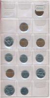 Vegyes 30db-os fémpénz tétel, kisalakú berakóban, Albánia, Kanada, Togó érméi T:vegyes
Mixed 30pcs ...