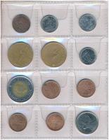 Vegyes 30db-os fémpénz tétel, kisalakú berakóban, Albánia, Kanada, Togó érméi T:vegyes
Mixed 30pcs ...