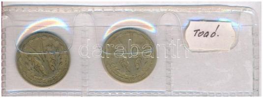 Vegyes 30db-os fémpénz tétel, kisalakú berakóban, Albánia, Kanada, Togó érméi T:vegyes
Mixed 30pcs ...