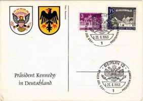 1963 Präsident Kennedy in Deutschland / John F. Kennedy in Germany. So. Stpl