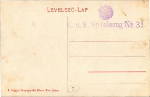 Hortobágy, Csikósok és pásztorok ebéde a Hortobágyon, gémeskút. Erdélyi fotogr. + K.u.K. Spitalszug ...