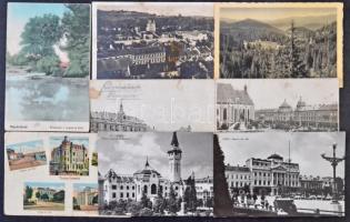 Kb. 440 db RÉGI képeslap dobozban, főleg művészlapok + 3 leporello / Cca. 440 pre-1945 postcards in ...