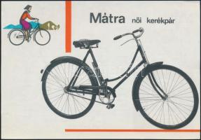 cca 1960 Mátra női kerékpár műszaki tájékoztatója