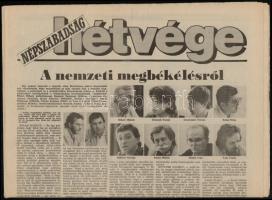 1989 Nagy Imre és társai újratemetésével foglalkozó újságok, 3 db, Az Igazság emlékszáma. 1989. júni...