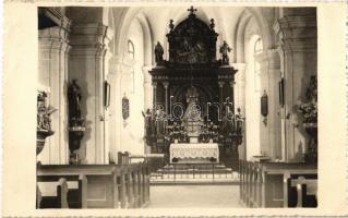 1948 Kéthely, Templom belső, oltár. photo