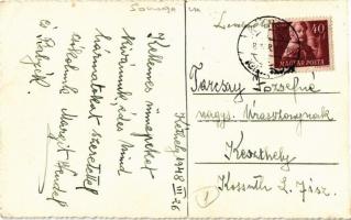 1948 Kéthely, Templom belső, oltár. photo