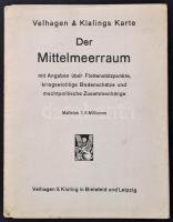 Karte der Mittelmeerraum, 1:5000000, Bielefeld - Lipcse, Velhagen & Klasing, 85×109 cm